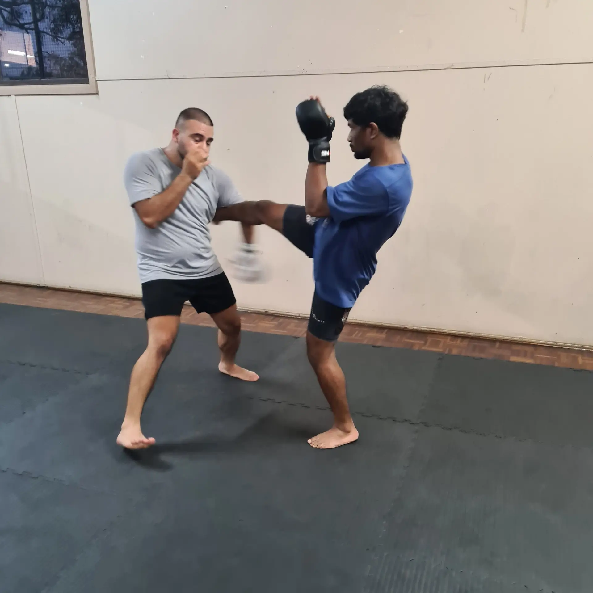 Kickboxing training